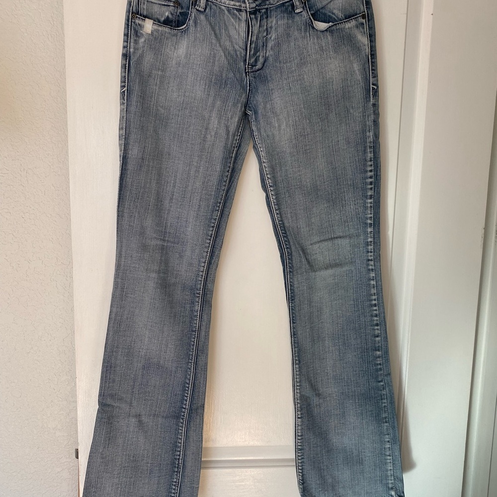Matix Light Grey/Blue Flare Women's Jeans